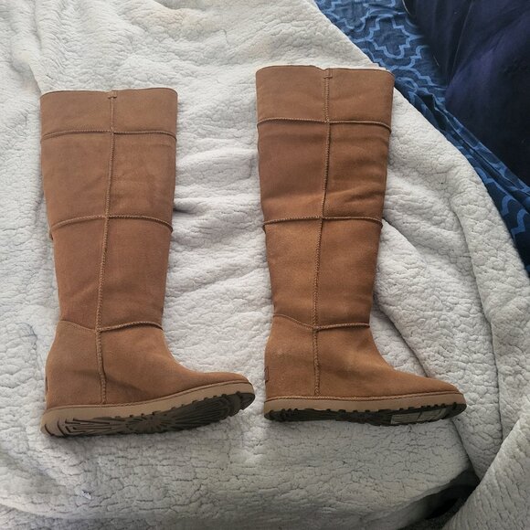 Over the Knee Ugg Boots brown/tan - Picture 1 of 9